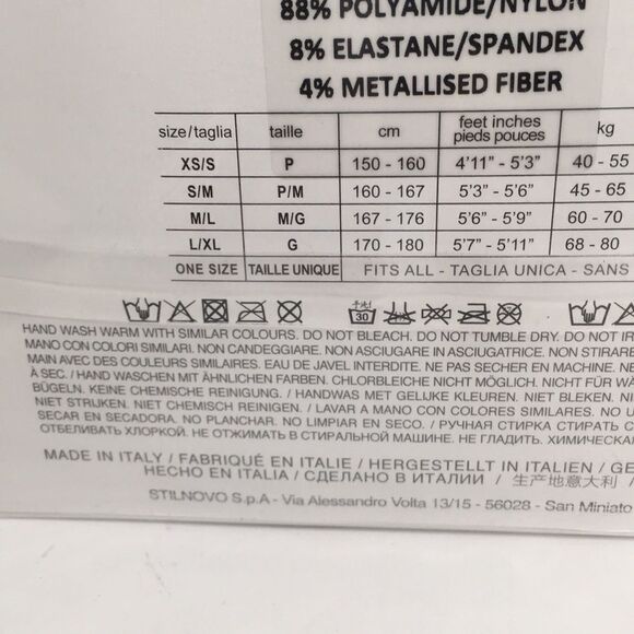 Emilio Cavallini Black Tights With gold dots S/M - Picture 5 of 7